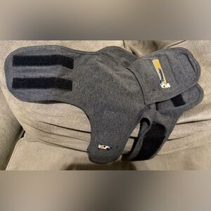 Thundershirt Dark Gray Calming Dog Wrap with Yellow Logo Accent